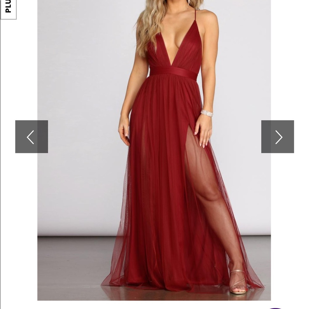 ELISABETH PLEATED TULLE FORMAL DRESS